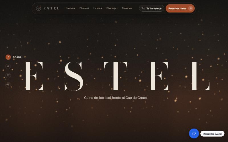 Captura de la web de demostració d'Estel